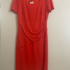 Diane Von Furstenberg Red Midi Dress